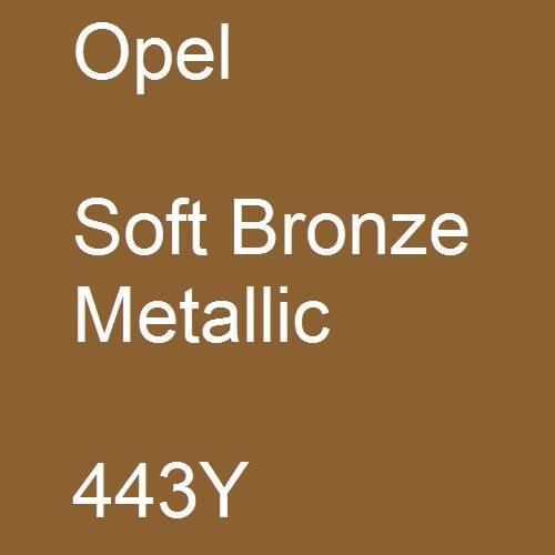 Opel, Soft Bronze Metallic, 443Y.